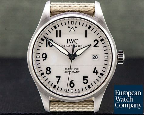 iwc pilot mark xviii|iwc mark xviii white dial.